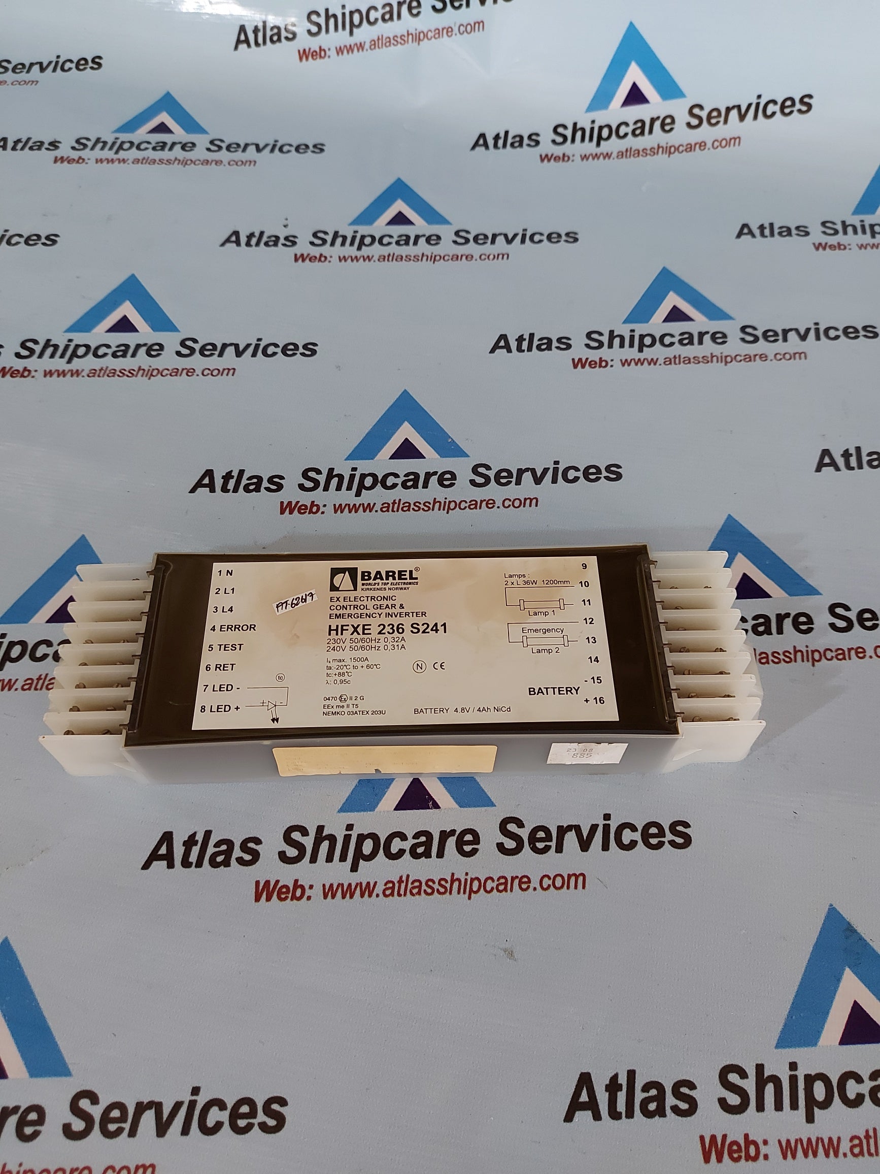 BAREL HFXE 236 S241 EX ELECTRONIC CONTROL GEAR & EMERGENCY INVERTER